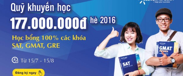 Ra mắt Clever Scholars: Quỹ Học bổng Khuyến học SAT, GMAT, GRE Hè 2016 tới 177.000.000VNĐ