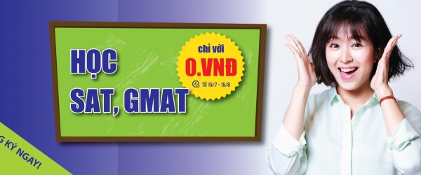 Tặng Học bổng 2,000,000đ khi đăng ký các khóa SAT/ACT/GMAT/GRE