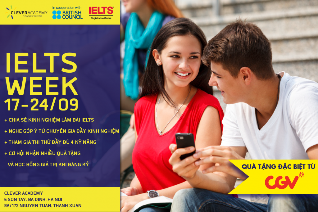 Hình ảnh “IELTS Week” tổ chức bởi Clever Academy và British Council