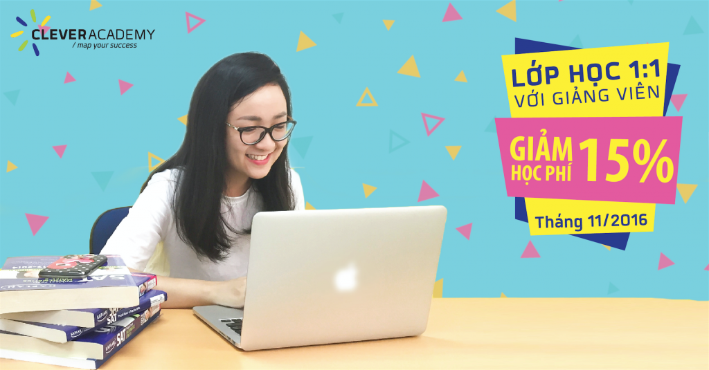 Giảm 15% học phí các lớp On Demand học 1:1 với giáo viên