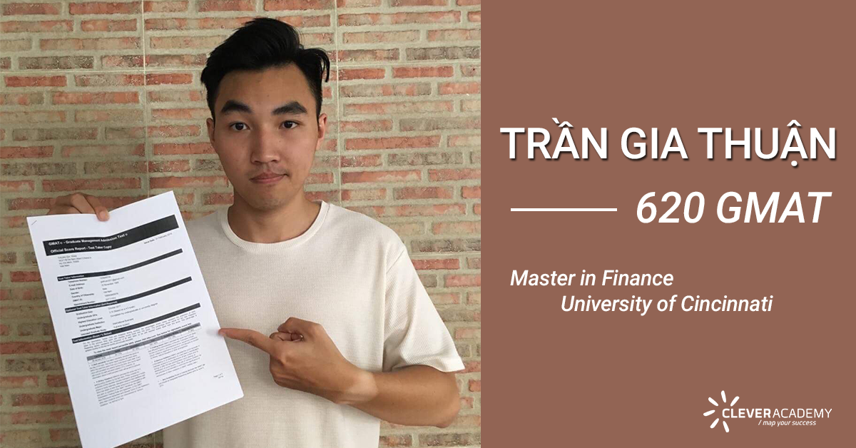 Trần Gia Thuận - 620 điểm GMAT