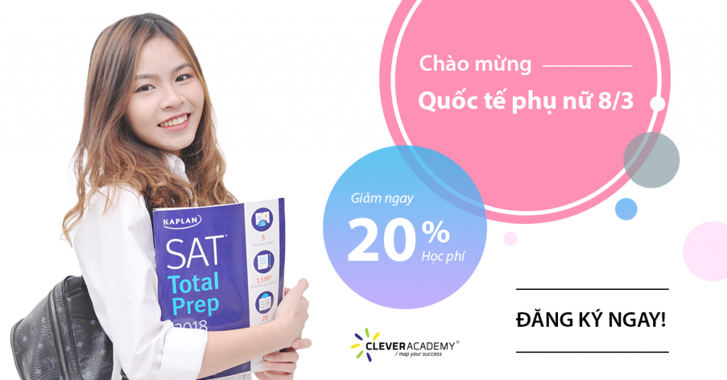 Chào mừng Quốc tế Phụ nữ 8/3 - Giảm 20% học phí