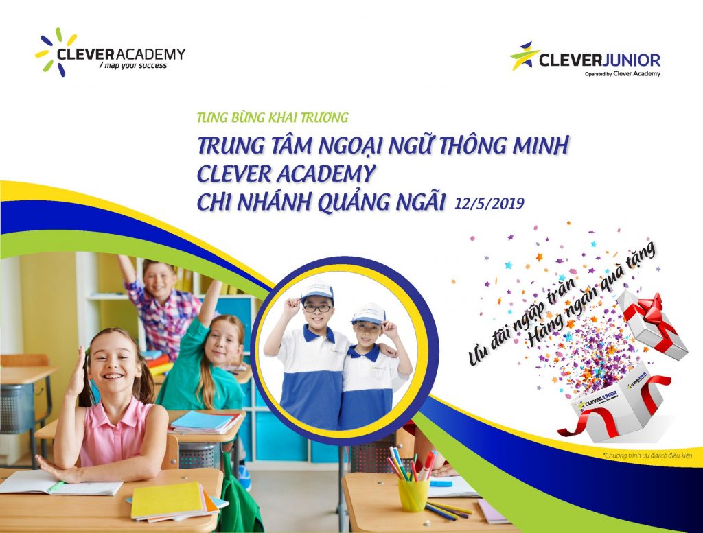 Tưng bừng khai trương Clever Academy - Quảng Ngãi Campus