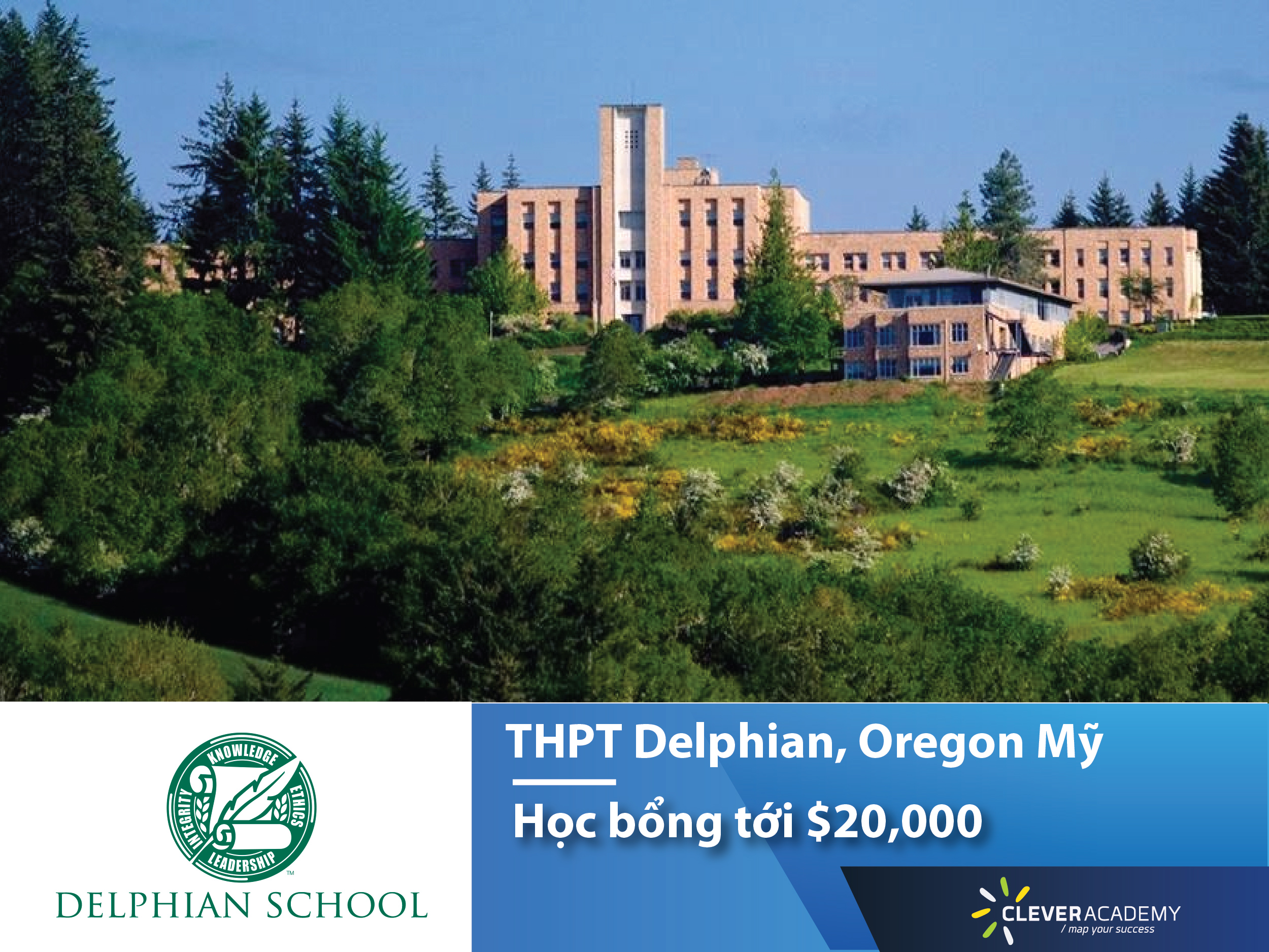 Cơ hội học bổng tới $20,000 tại Trung học Nội Trú Delphian, Oregon, Mỹ