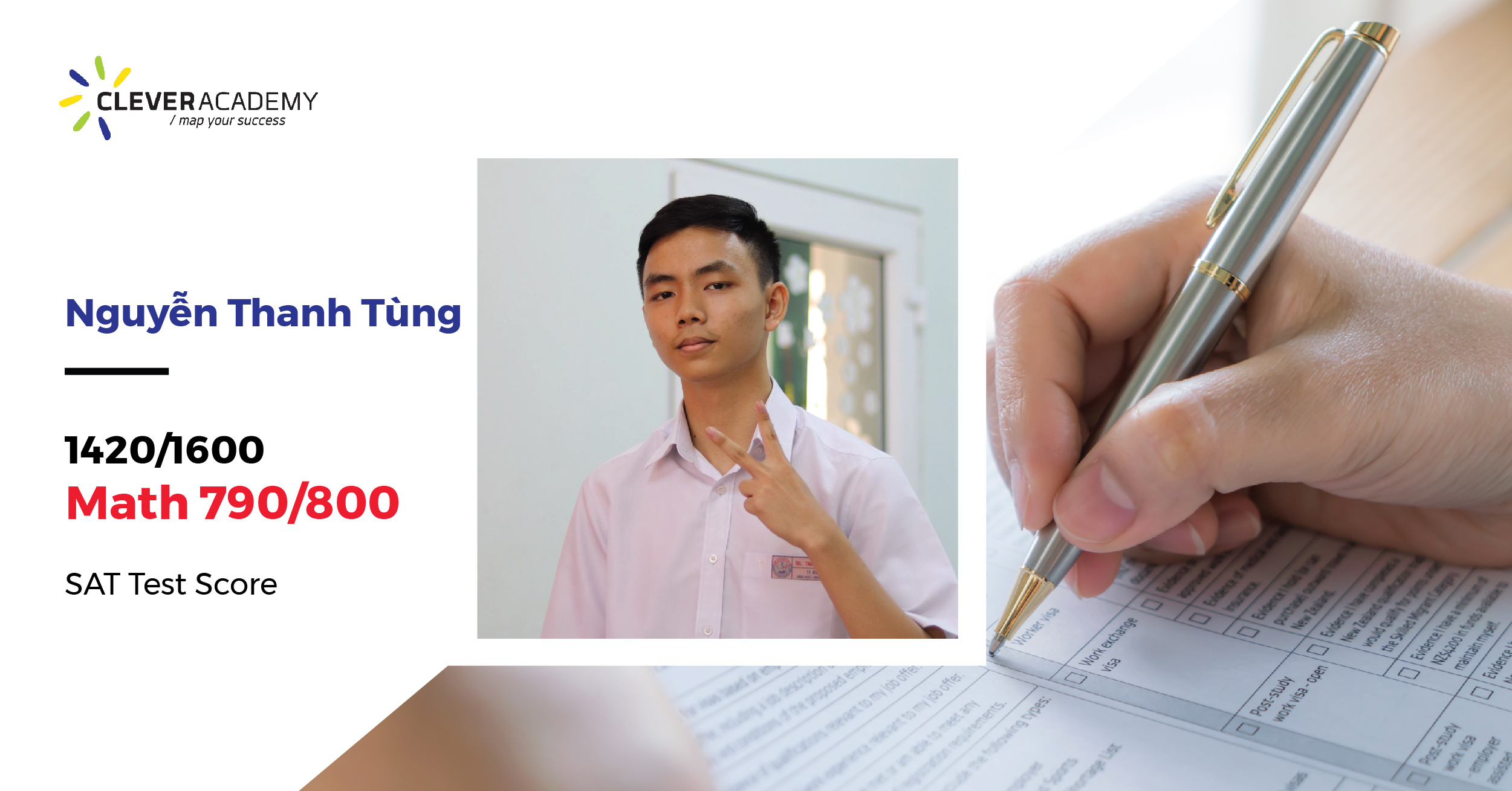 Nguyễn Thanh Tùng – SAT 1420 với điểm Toán gần như tuyệt đối 780/800