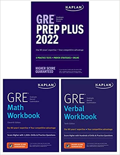 Kaplan's GRE Complete 2022: 3-Book Set: 6 Practice Tests + Proven Strategies + Online