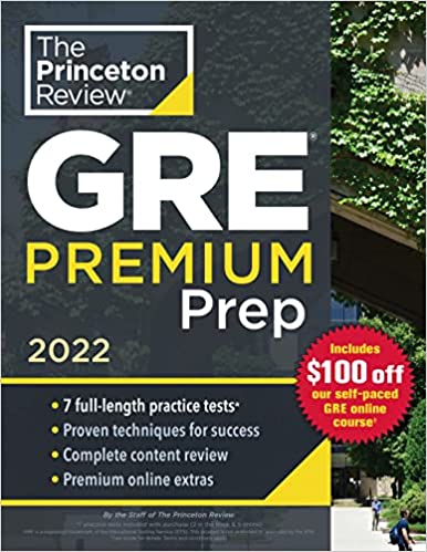 Princeton Review GRE Premium Prep, 2022