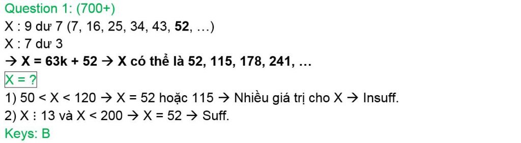 Tips giải nhanh GMAT Quant Remainder – Kì cuối