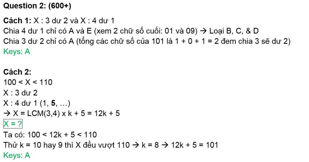 Tips giải nhanh GMAT Quant Remainder – Kì cuối