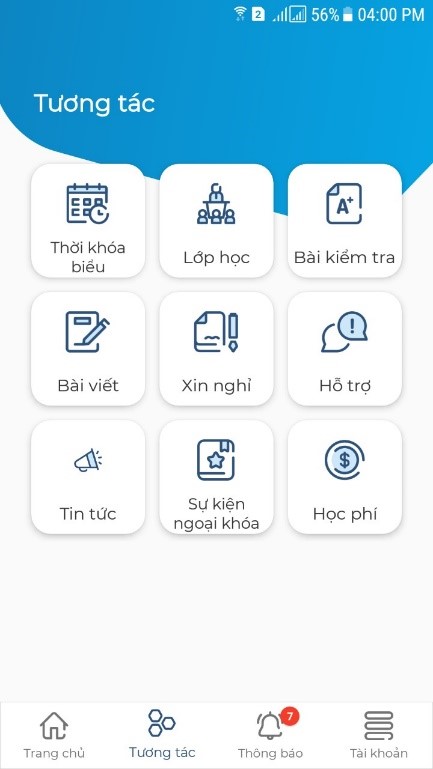 Triển khai ứng dụng CenterOnline tới phụ huynh và học viên