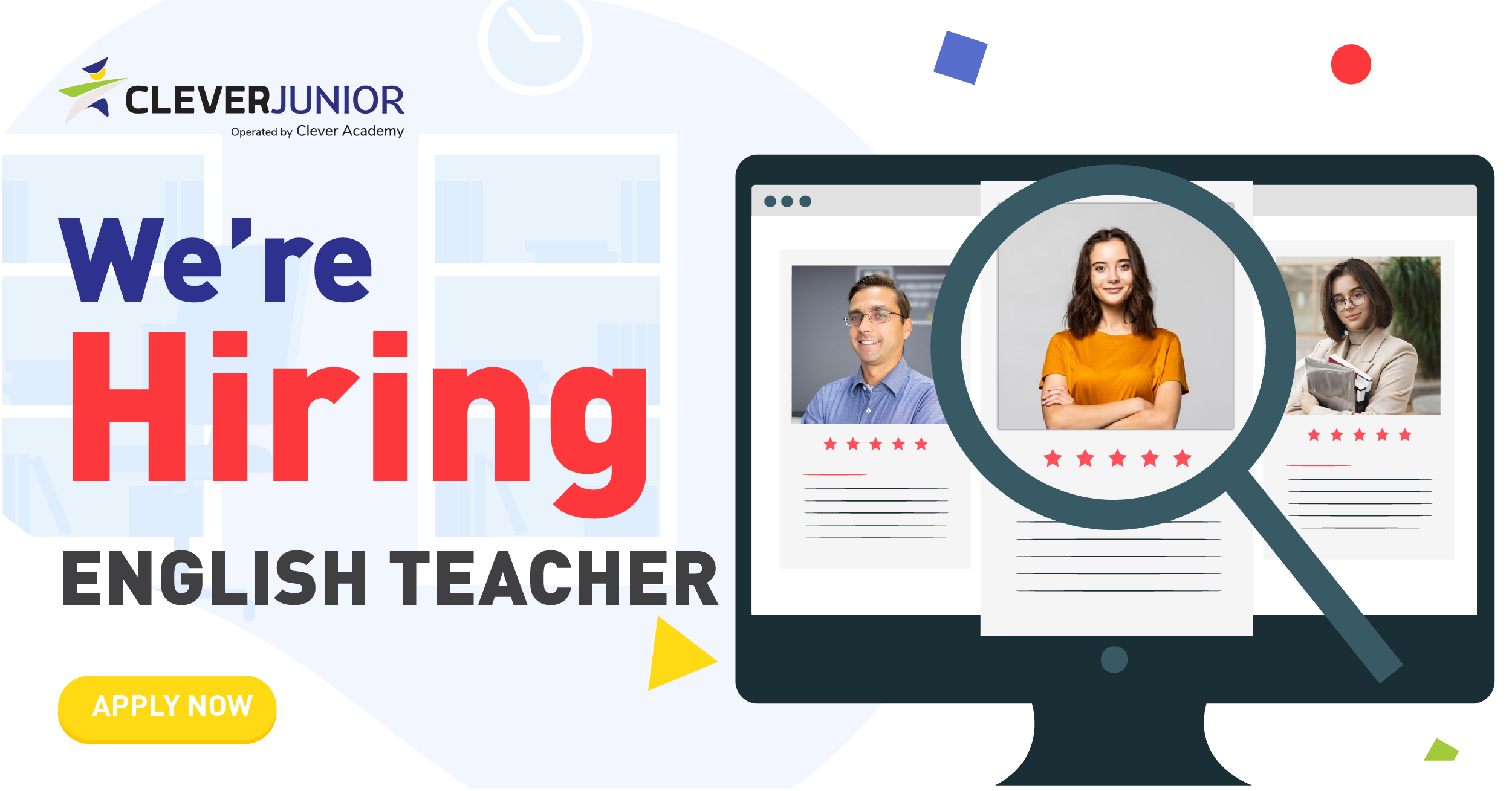 [Clever Junior] English Teacher Recruitment in Ho Chi Minh city with ATTRACTIVE SALARY!