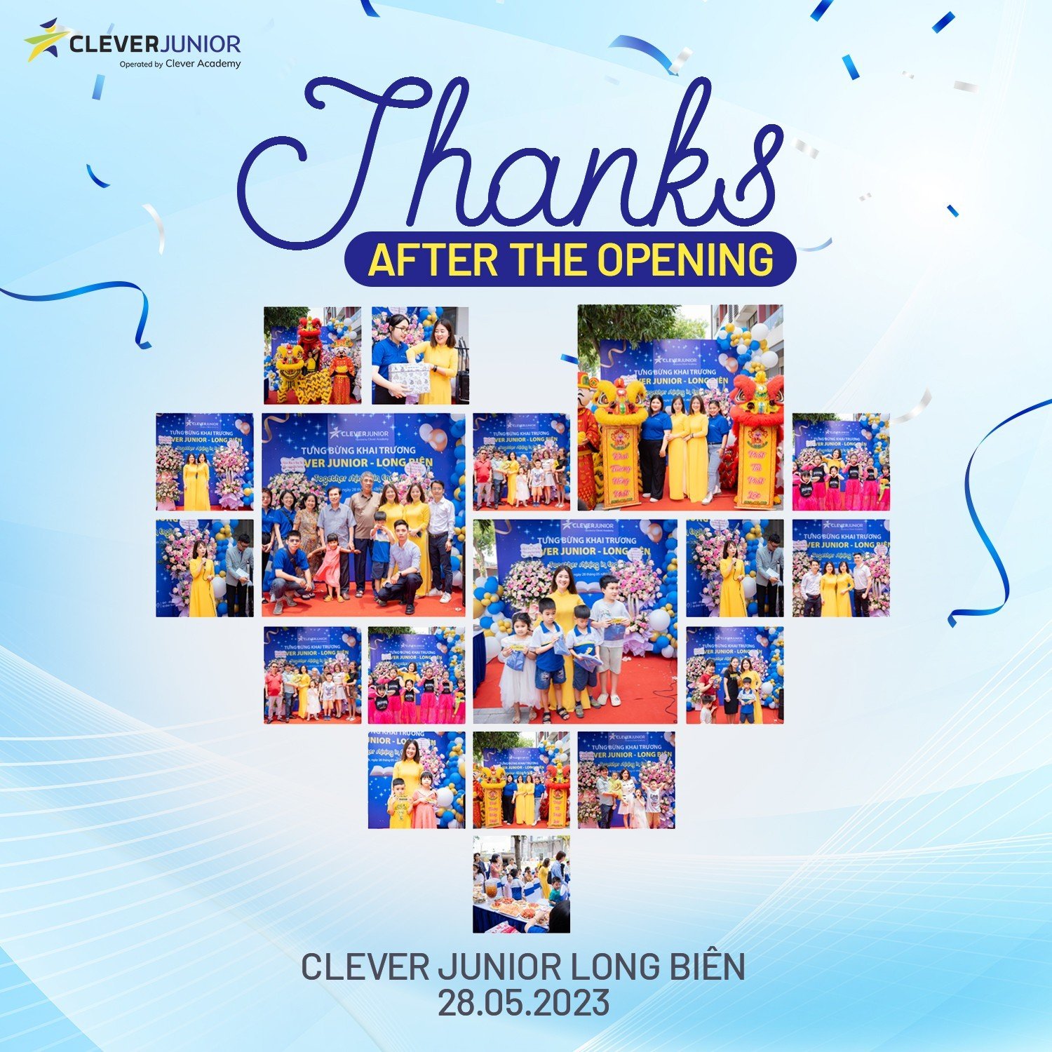 Clever Academy tổ chức Lễ Khai Trương Clever Junior Long Biên