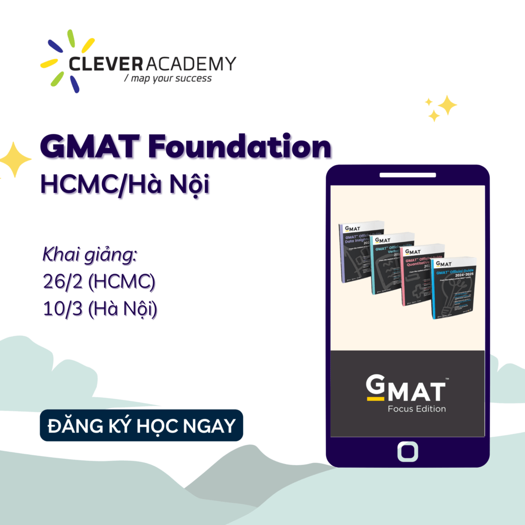 Khai giảng lớp GMAT tại TP.HCM và Hà Nội – tháng 2-3/2025